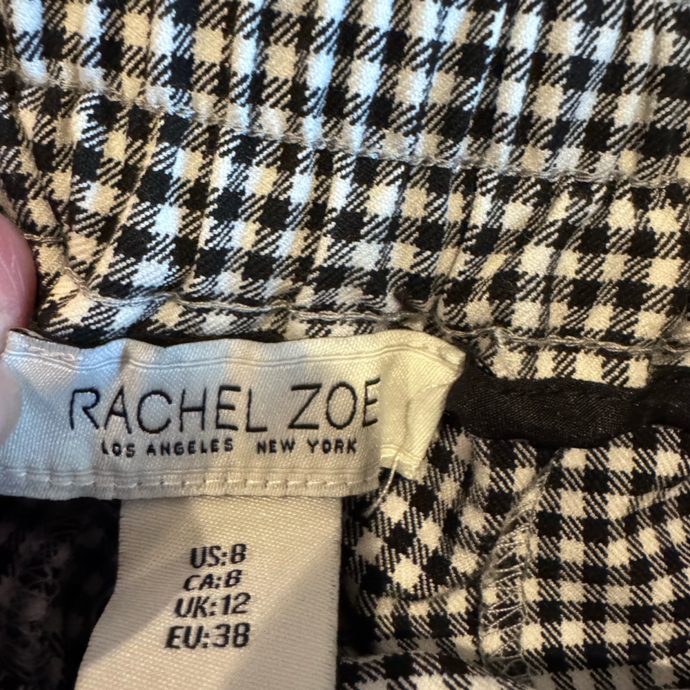 COPY - Rachel Zoe- Black and White Checkered Shorts- - Picture 3 of 6